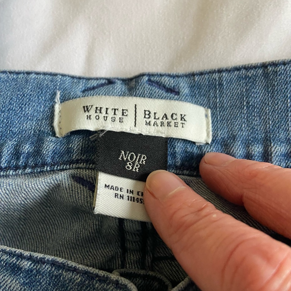 WHBM Noir flare jeans - Picture 3 of 8